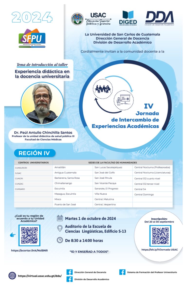 Afiche - IV Jornada de Intercambio de experiencias Académicas