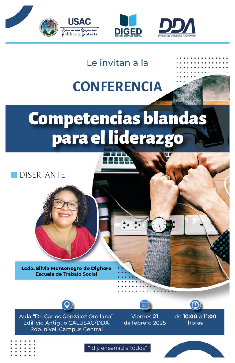 Afiche, Conferencia - Competencias blandas para el liderazgo -Feb 2024-