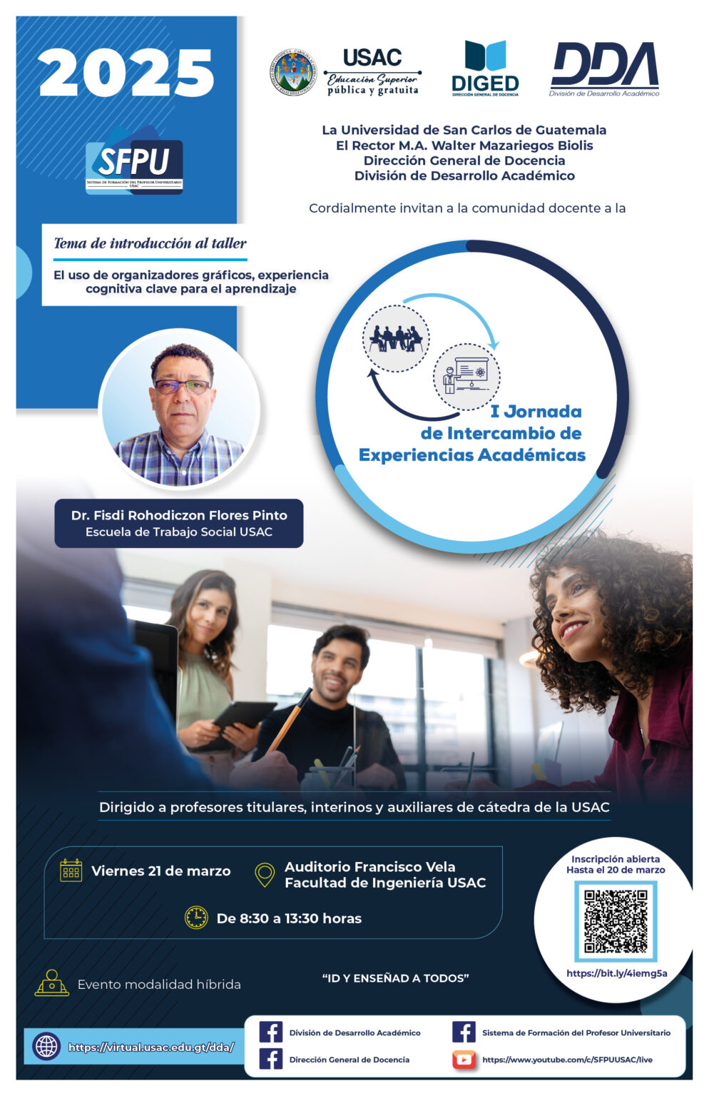 Afiche - I Jornada de Intercambio de Exp. Académicas -MARZO 2025-