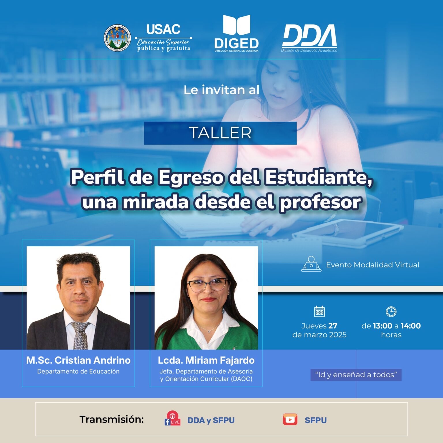Afiche - Taller Perfil de egreso del estudiante -marzo 2025-