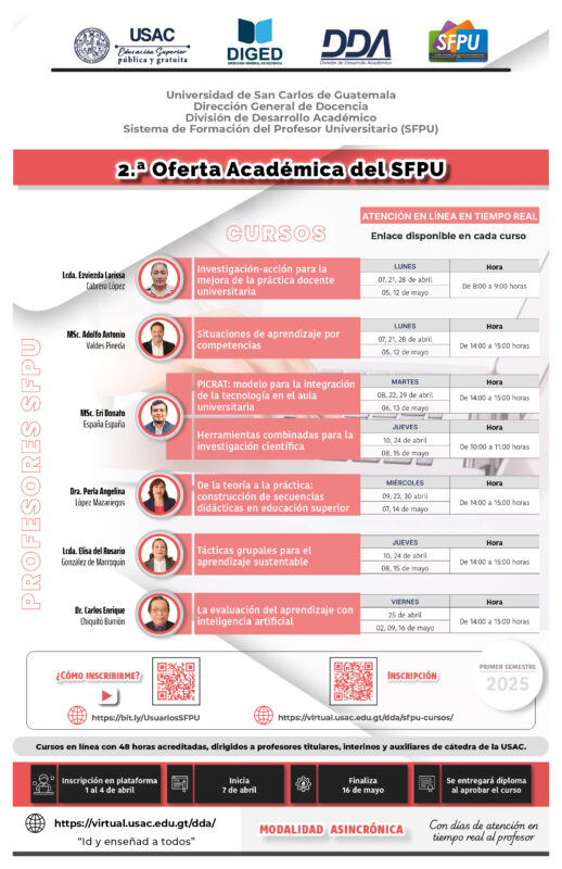 Afiche 2.ª OFERTA ACADÉMICA -marzo 2025-