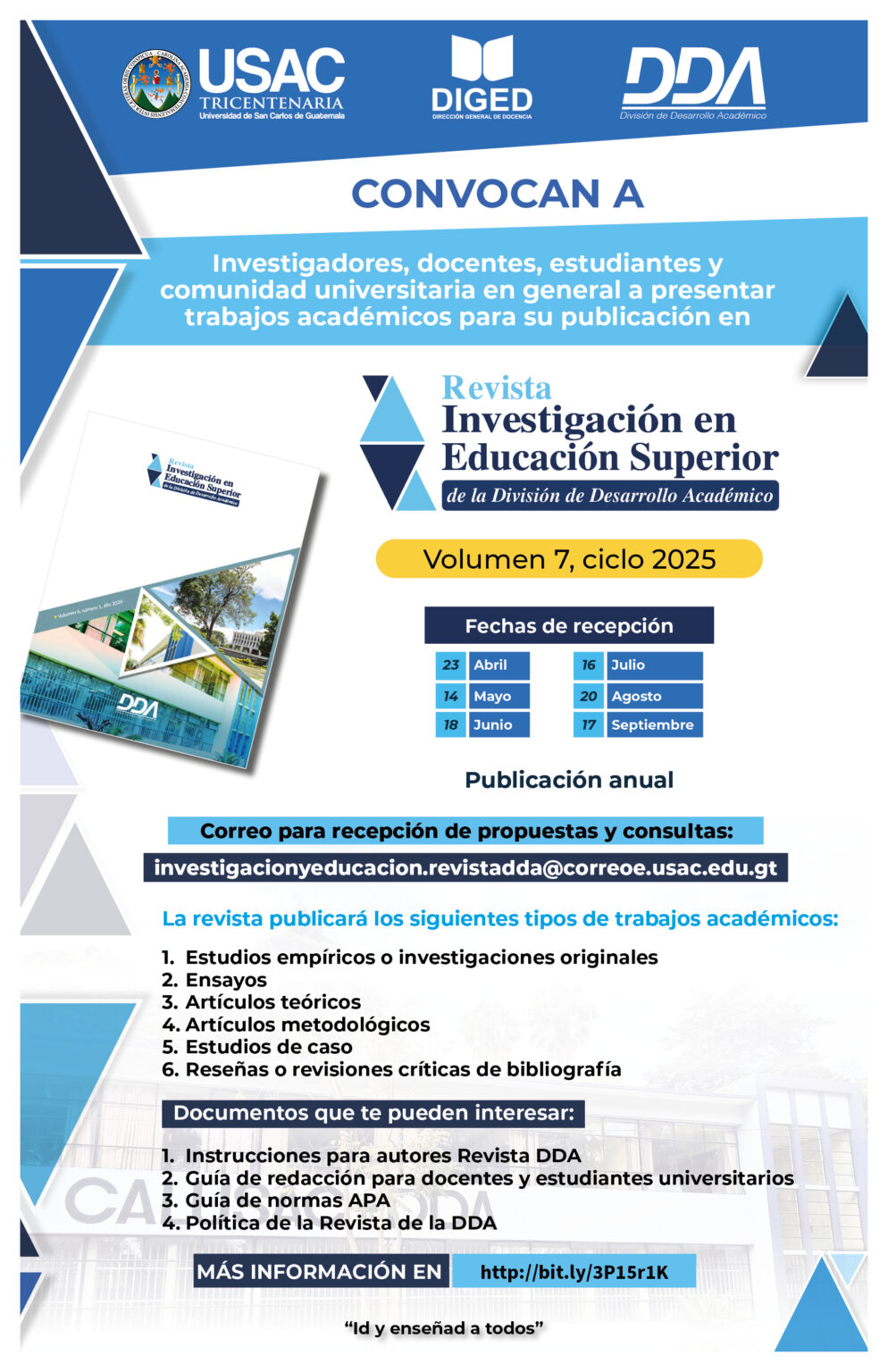 Afiche Convocatoria REVISTA - ABRIL-2025-