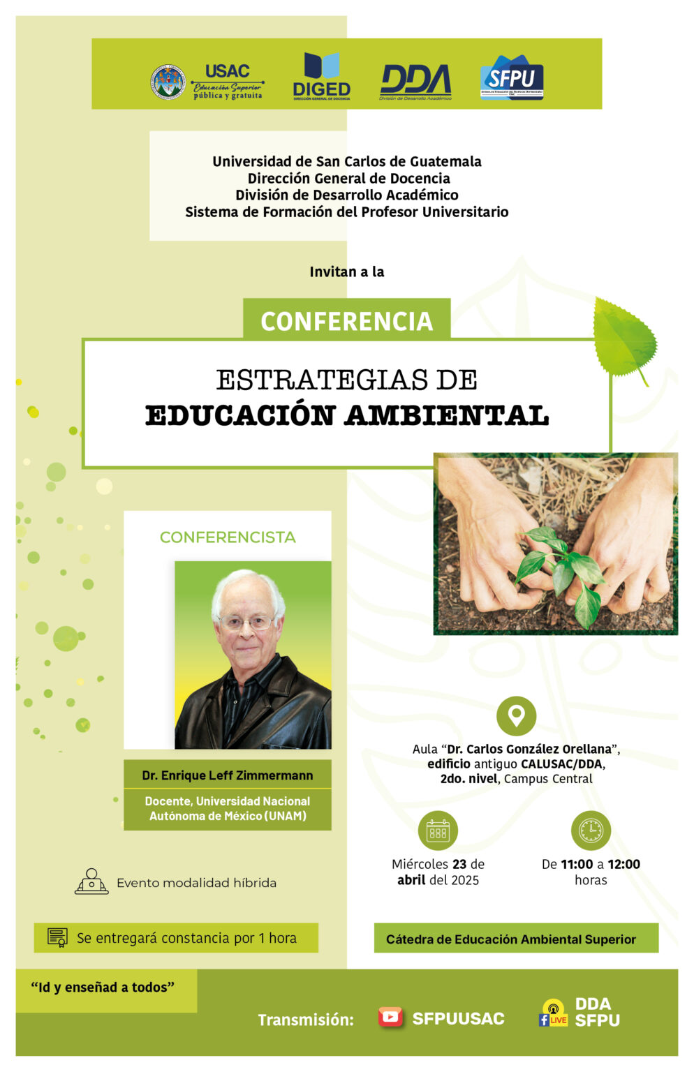 Afiche Estrategias de educación ambiental -ABRIL 2025-