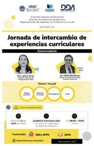 Afiche Jornada de intercambio de experiencias curriculares -09 abril 2025-