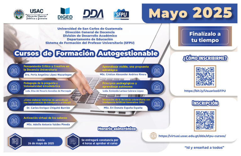 Afiche 3.º Cursos Autogestionables -Mayo 2025-