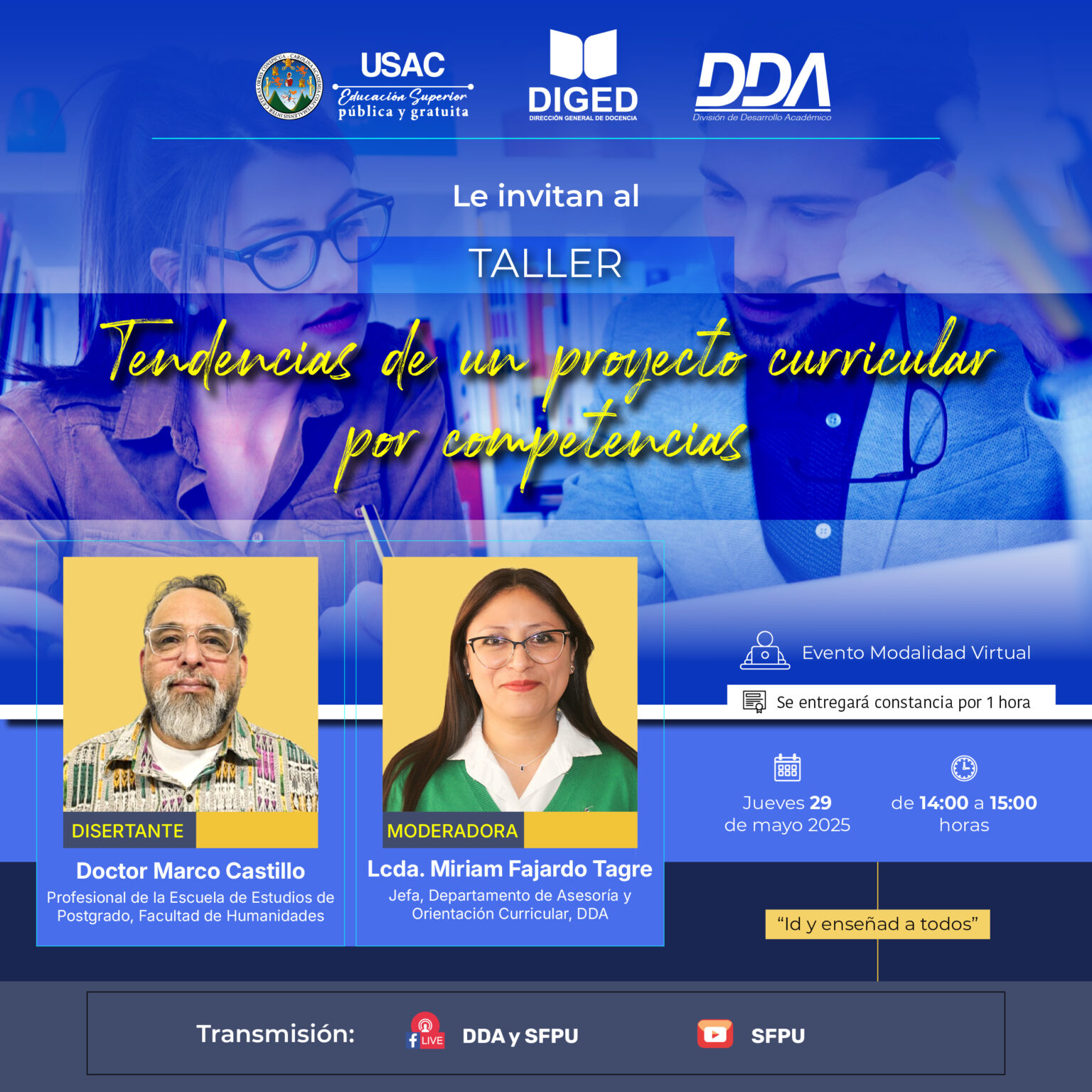 Afiche Tendencias de un proyecto curricular por competencias -mayo 2025-