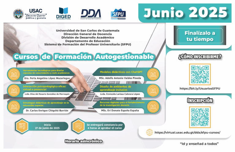 Afiche 4.º Cursos Autogestionables -Junio 2025-