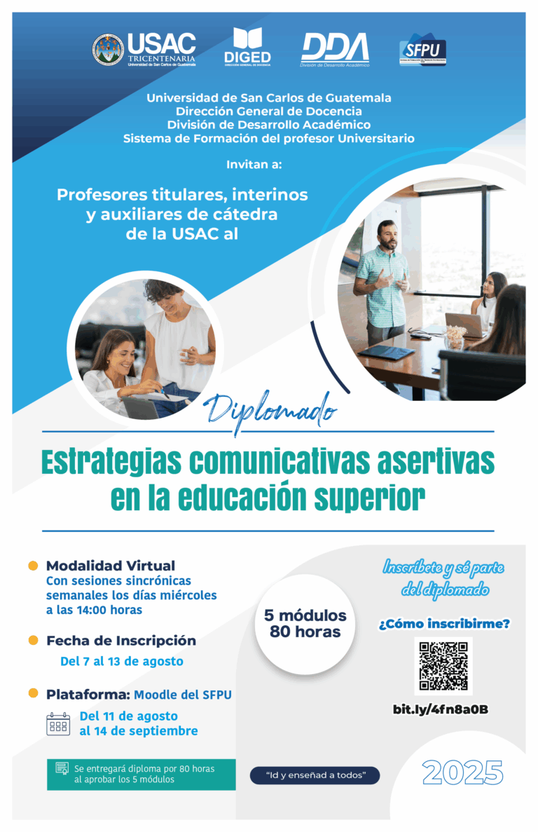 Afiche Diplomado Estrategias comunicativas asertivas en la educación superior -agosto2025-