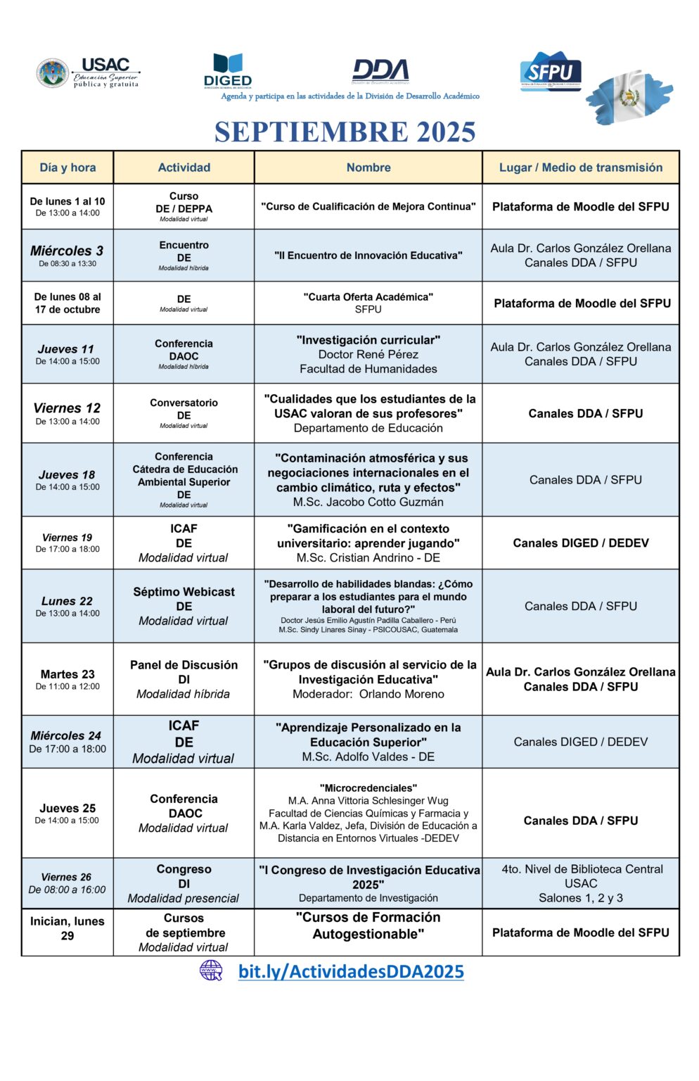 AFICHE AGENDA EXTERNA DDA 2025 SEPTIEMBRE 2025 v3