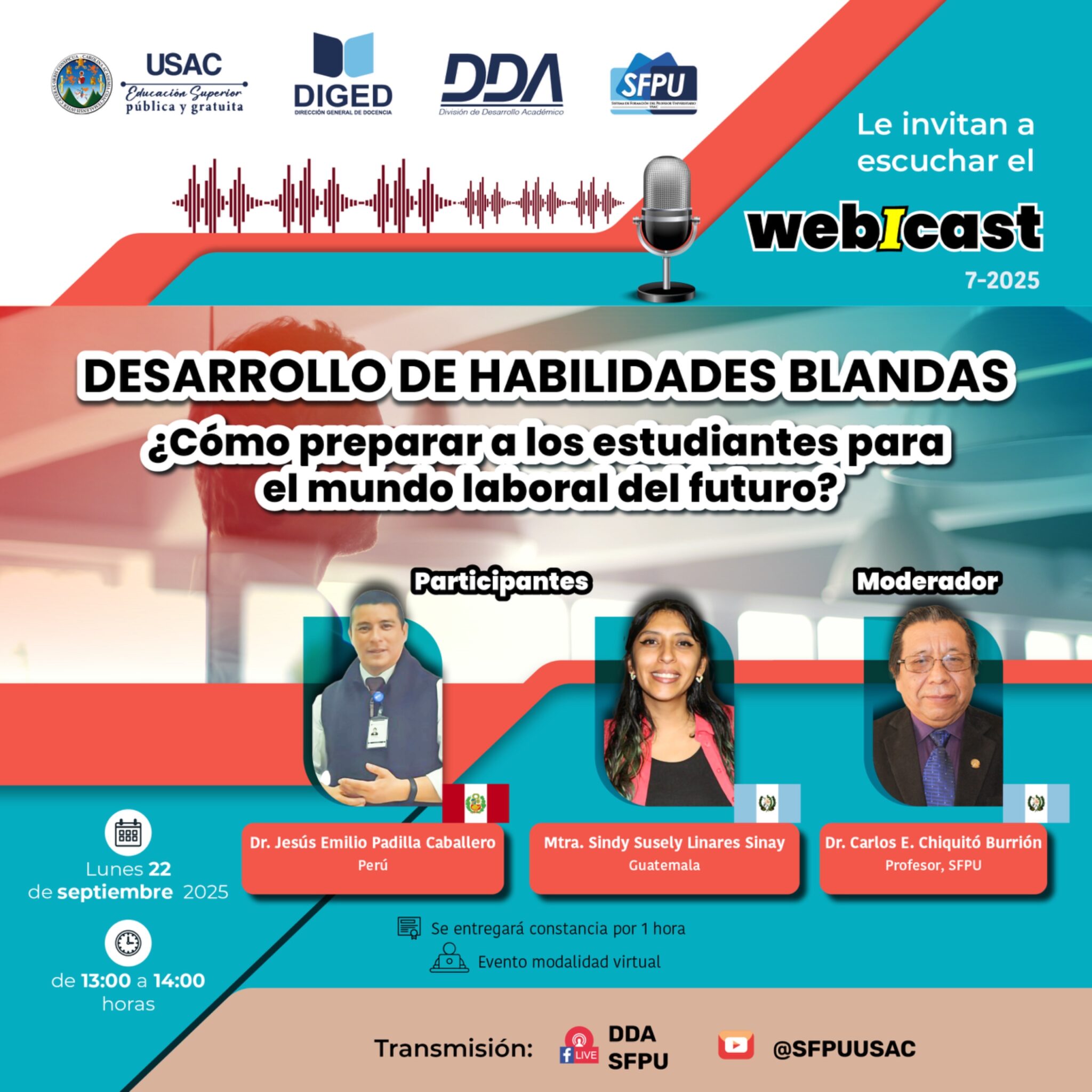 Afiche 7o Webicast, Desarrollo de habilidades blandas -septiembre 2025- v2