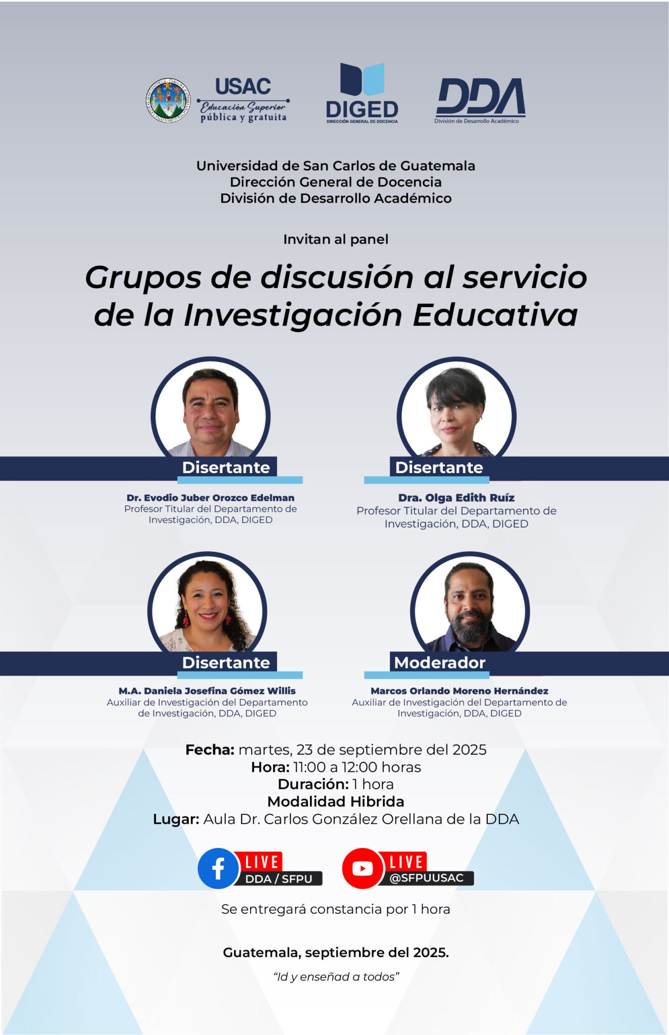 Afiche Panel de discusión DI -Septiembre 2025-_ vf