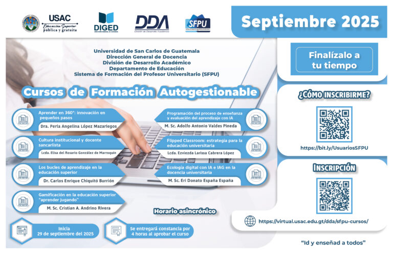 Afiche 7.º Cursos Autogestionables Septiembre 2025