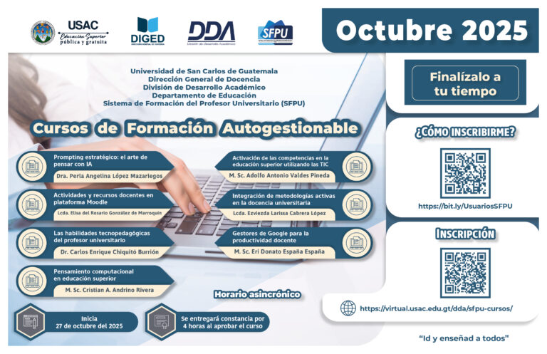 Afiche 8.ª Cursos Autogestionables -OCT 2025-