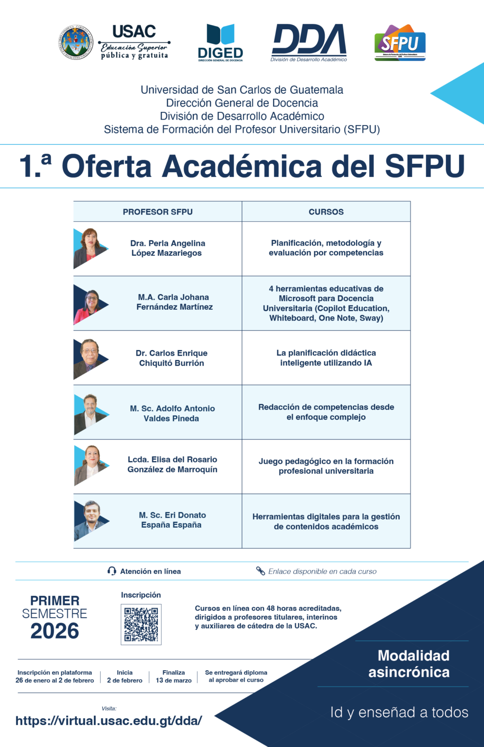 Afiche 1.ª Oferta Académica 2026 vf