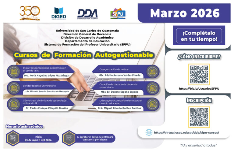 Afiche Cursos Autogestionables -Marzo 2026-