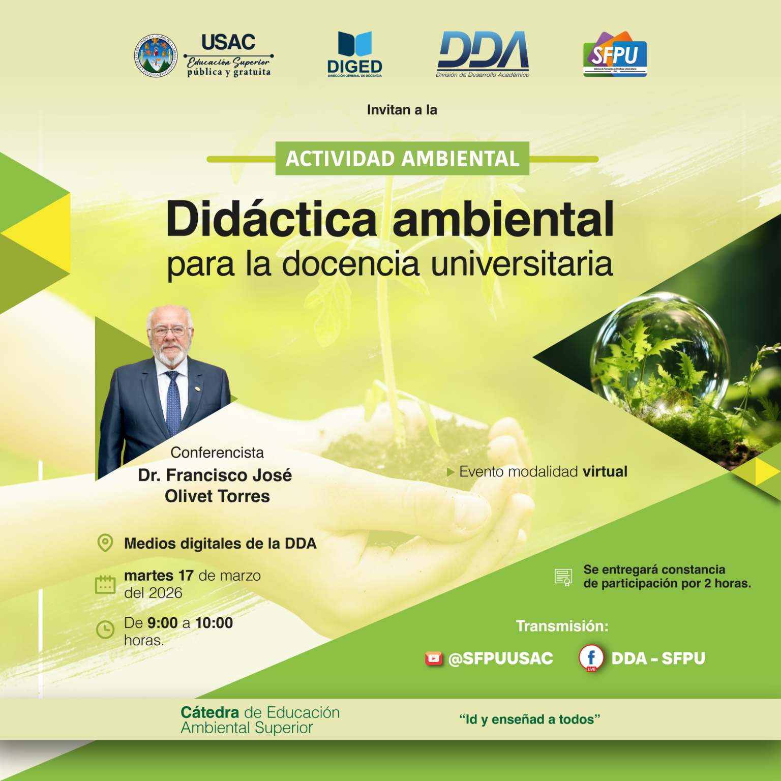 Afiche WEB Didáctica ambiental para la docencia universitaria -Marzo 2026-