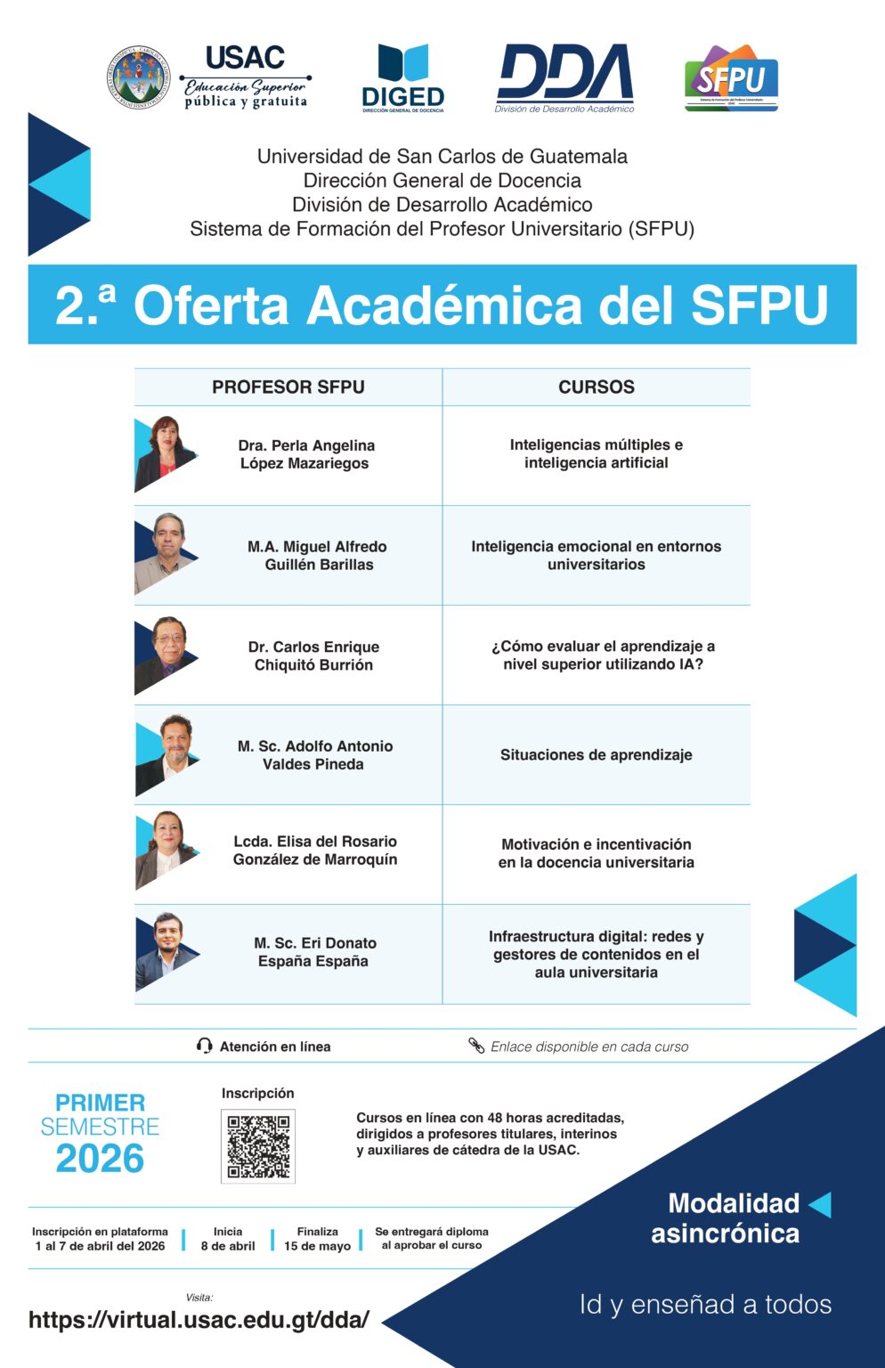 Afiche 2.ª Oferta Académica - 8 abril 2026-