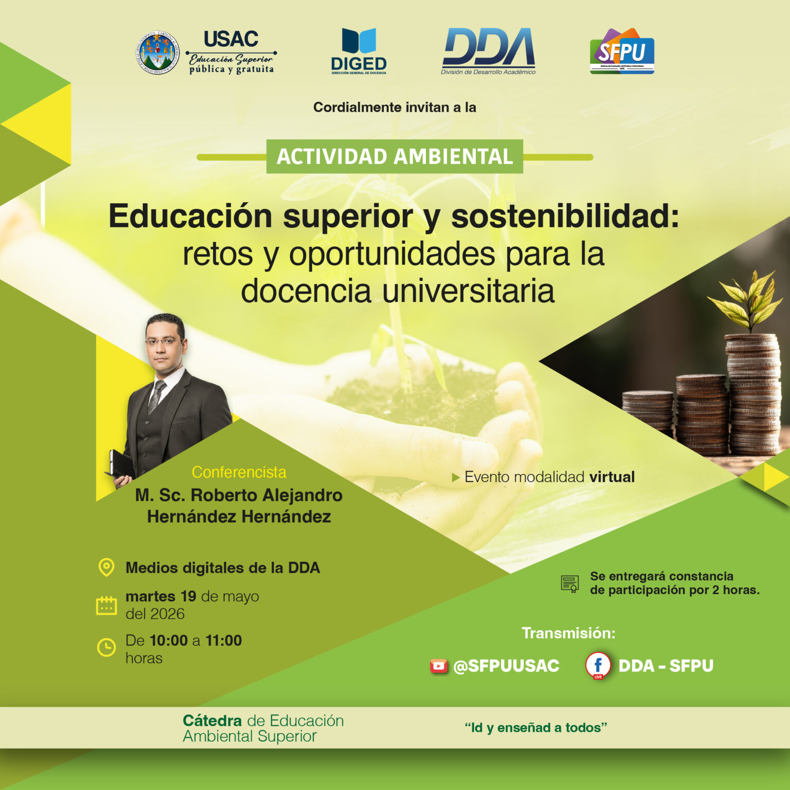 Afiche WEB Educación superior y sostenibilidad -Mayo 2026-