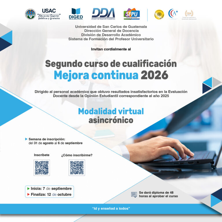 Afiche Segundo Curso virtual de Cualificación- Mejora continua 2026 - septiembre-octubre 2026
