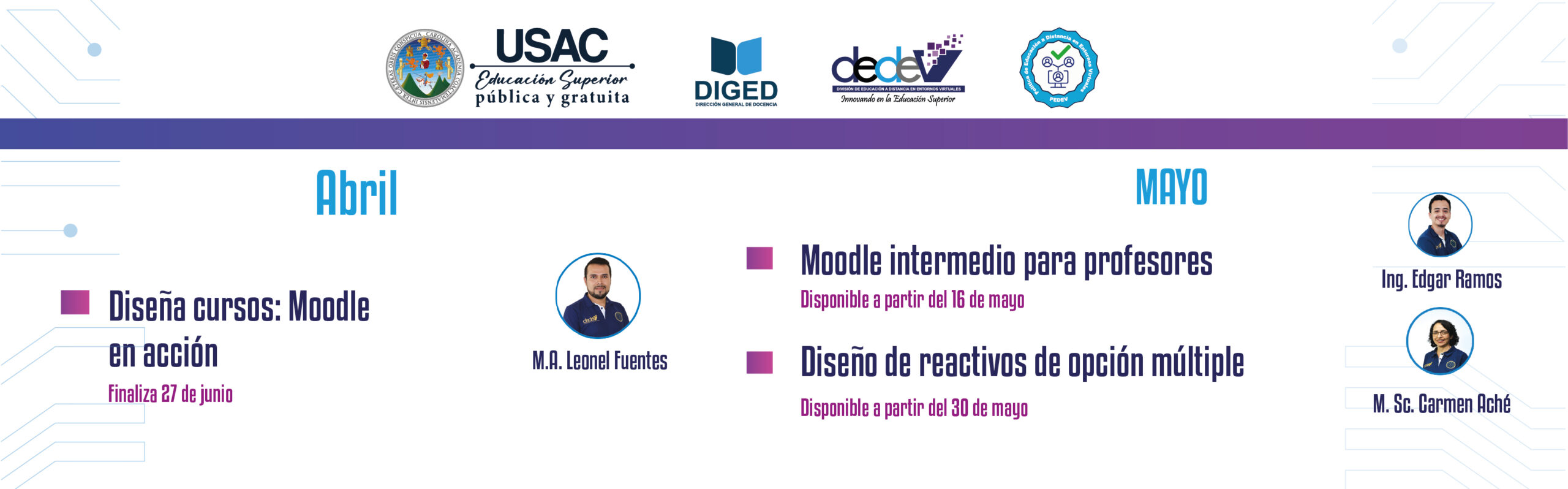 CURSOS TECNOPEDAGOGICOS 2025 MAYO DEDEV