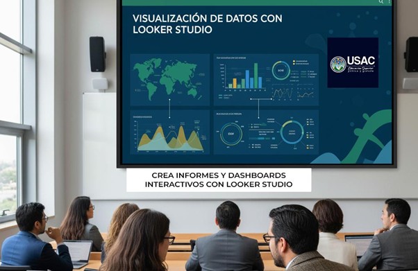 Póster del Taller de Visualización de Datos con Looker Studio