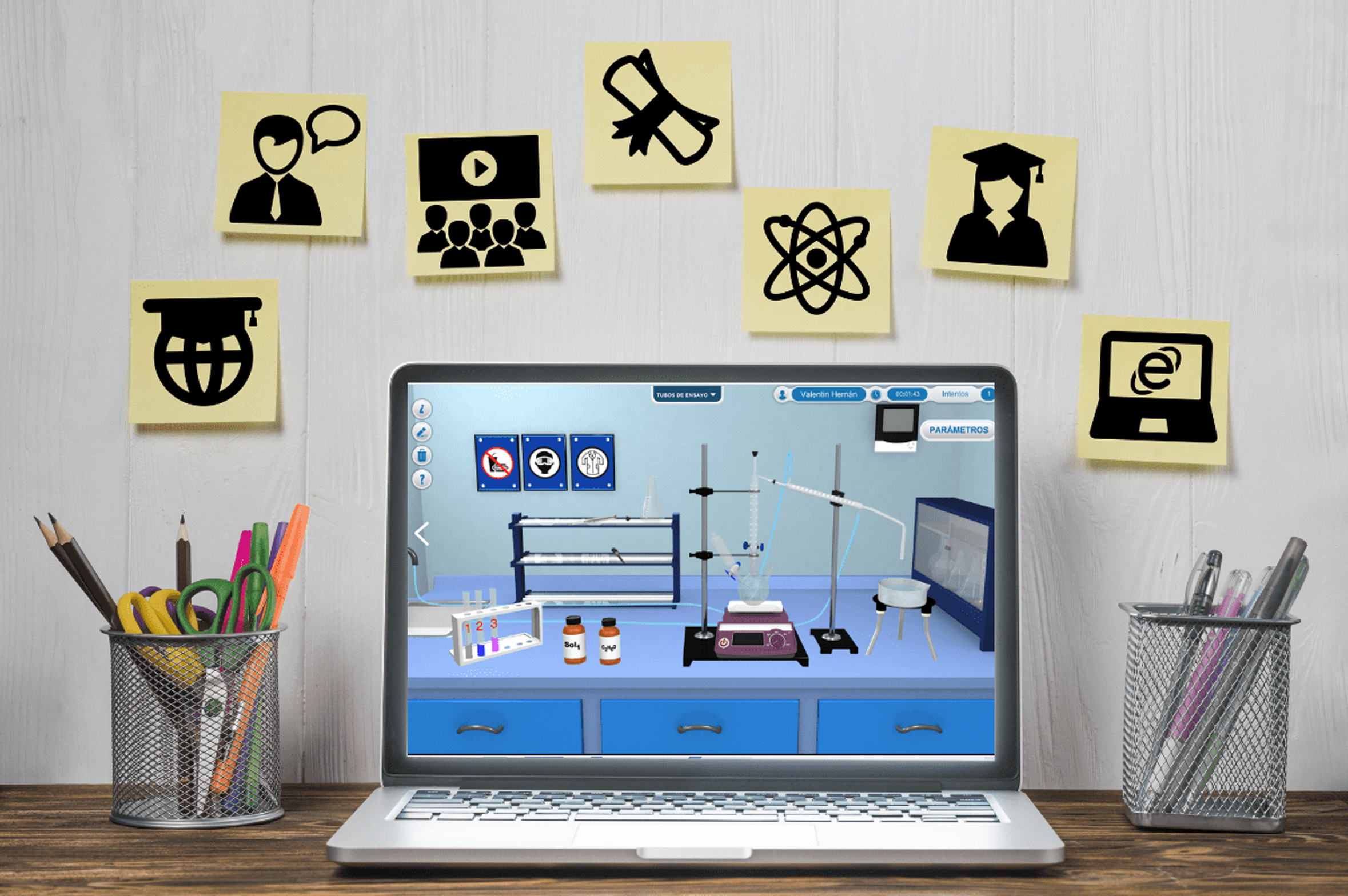 Laboratorio virtual con simuladores STEM