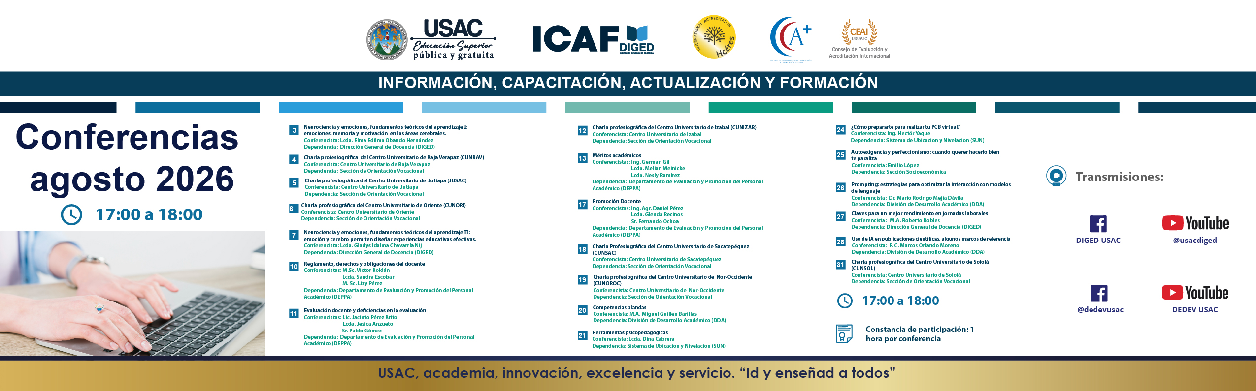 AGENDA ICAF AGOSTO BANNER 2026 DEDEV