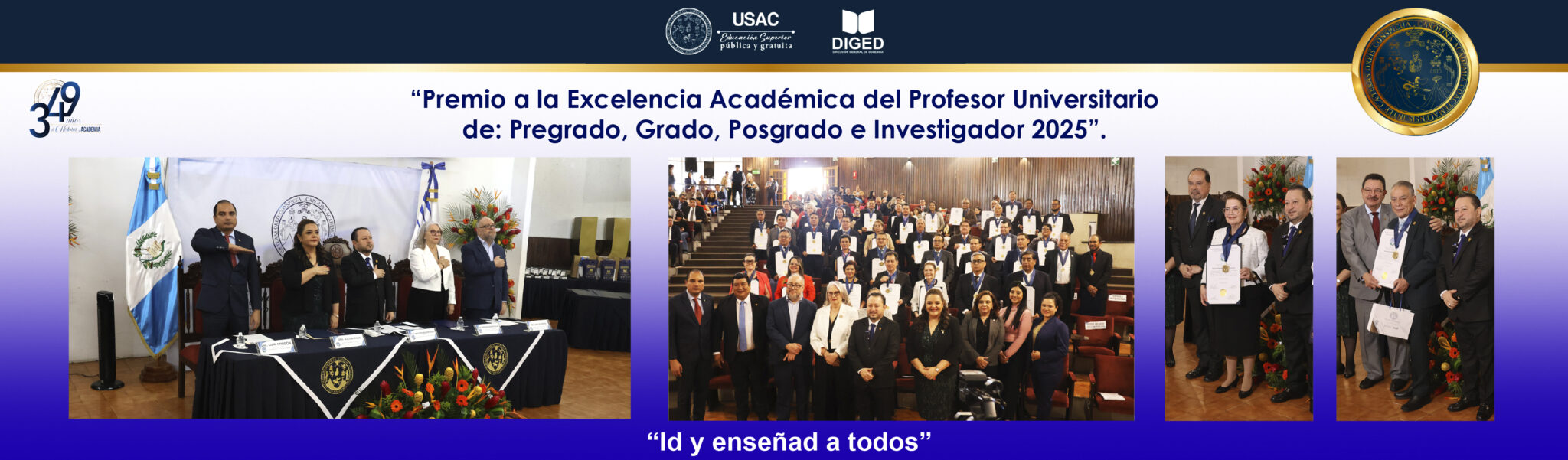 Banner Premio a la Excelencia Académica profesor DIGED 2025