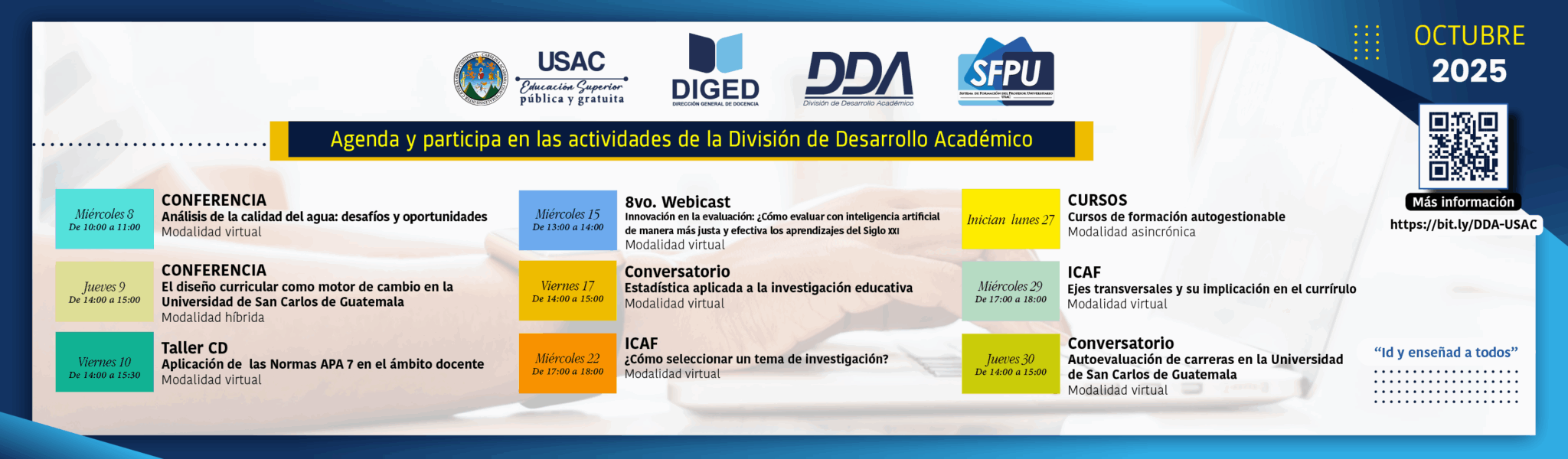 Actividades OCTUBRE Página WEB - SEPT 2025-