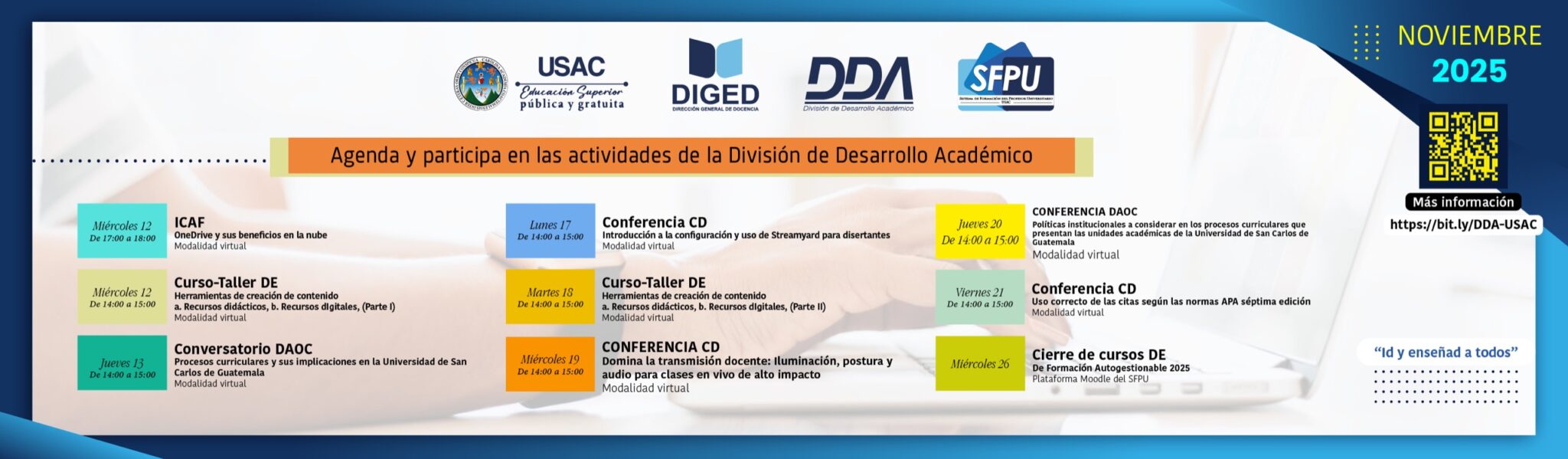 Actividades DDA noviembre página WEB DIGED