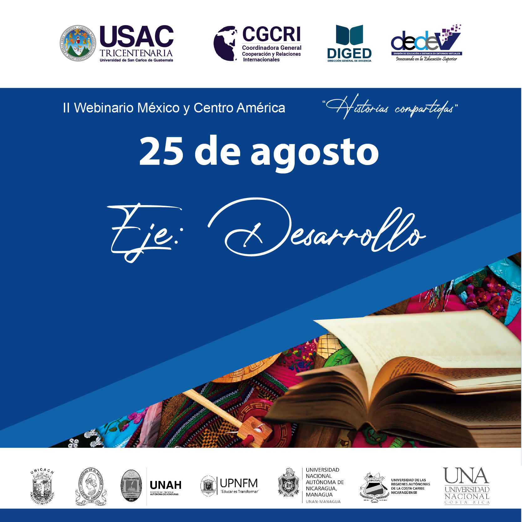 Webinar : México y Centroamérica, historias compartidas  (jueves 25 de agosto)
